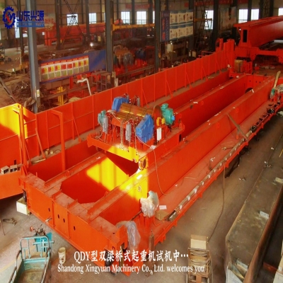 QDY雙梁橋式起重機(jī)試機(jī)！